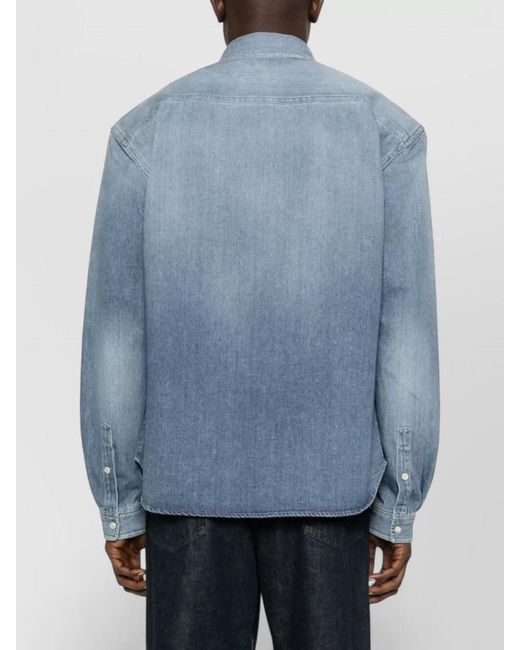 Saint Laurent Blue Denim Shirt for men