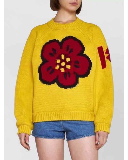 KENZO Yellow Cotton Sweatshirt