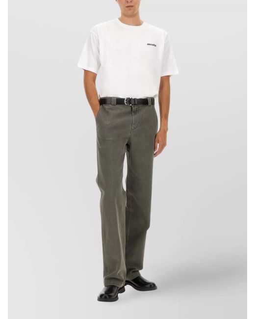 Aspesi Multicolor Cotton Straight-Leg Trousers for men