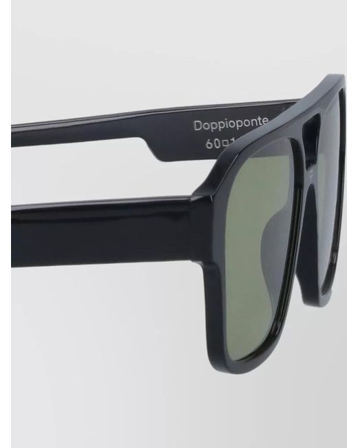 Facehide Green Sunglasses Dark Lenses Rectangular Frame Thick Temples