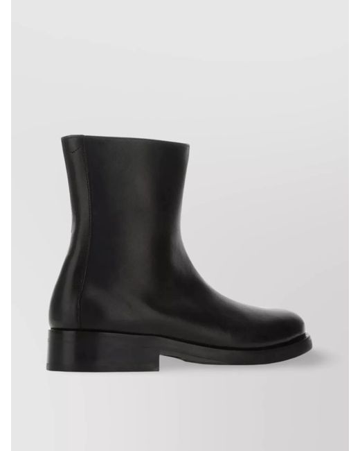 Our Legacy Black Leather Camion Ankle Boots for men