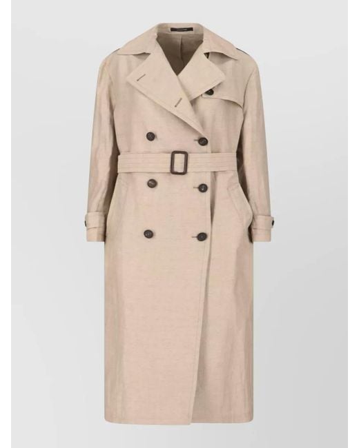 Tagliatore Natural Jacket Casual Style Notched Lapels Side Pockets