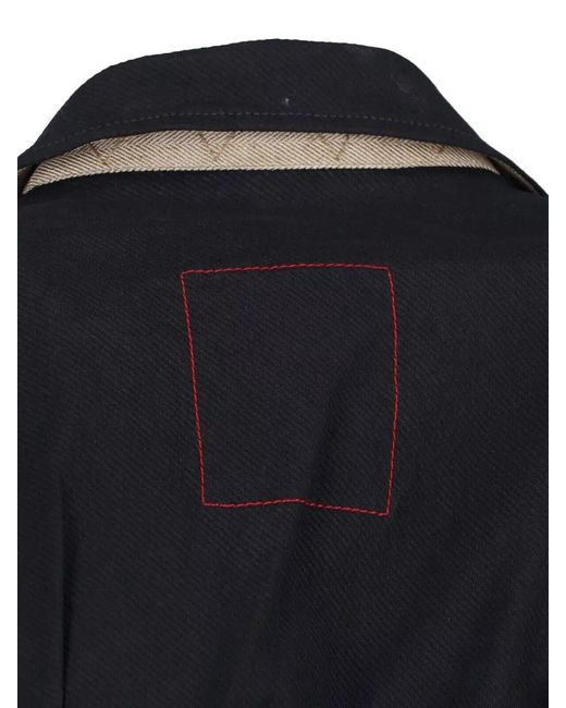 Uma Wang Black Tailored Blazer Asymmetric Hem Buttoned Cuffs