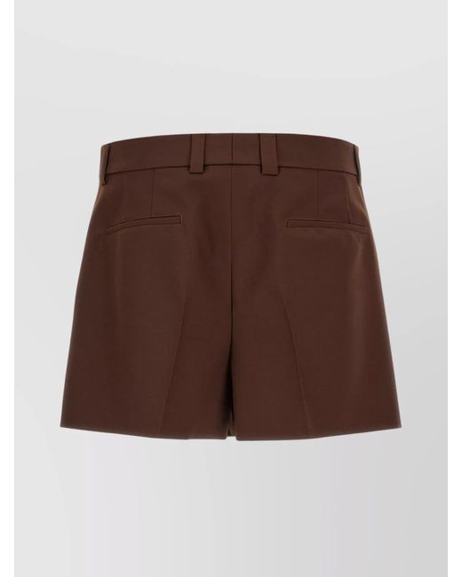 Gucci Brown Wool Tailored Shorts for men