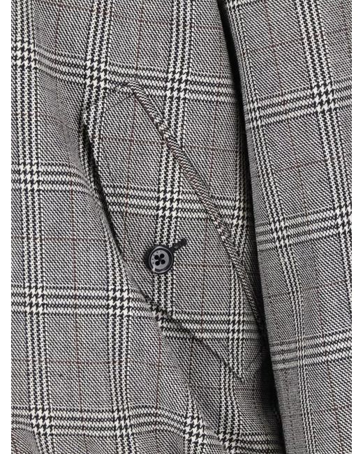 Marni Gray Virgin Wool Single Breasted Coat for men