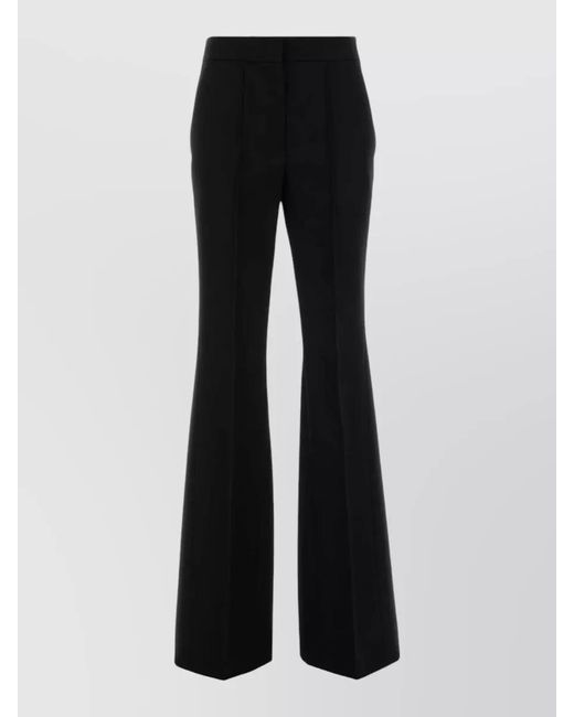Jil Sander Black Wool Flared Trousers