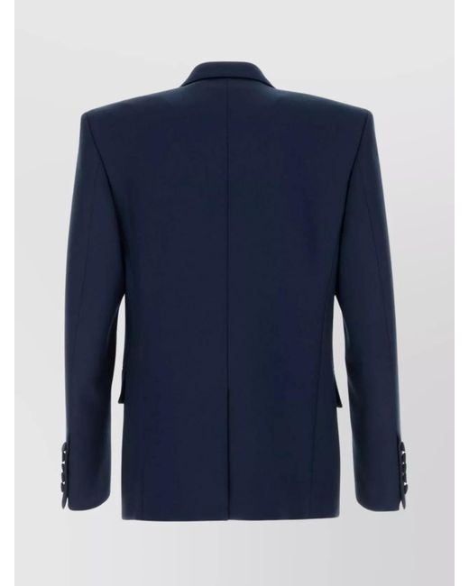 Valentino Garavani Blue Wool Blazer for men