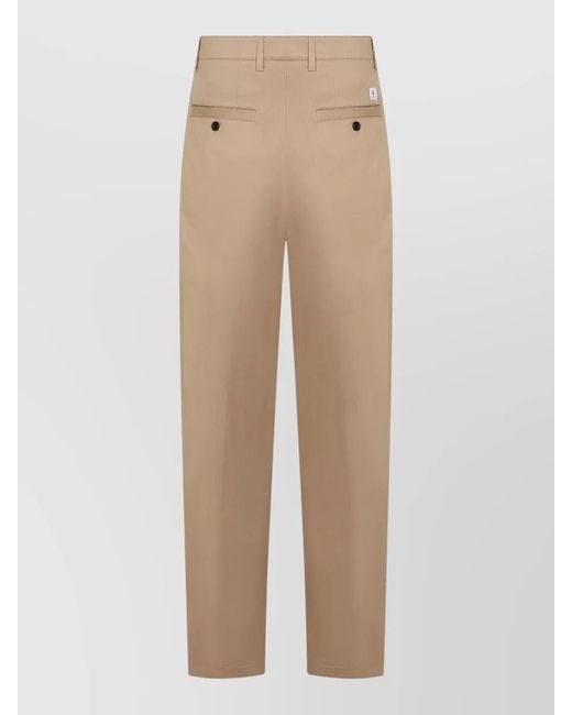 Department 5 Natural Chino Trousers Regular Fit Pleated Design for men