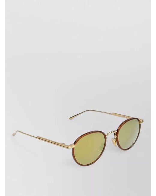 Bottega Veneta Metallic Round Sunglasses Bv1389S 004 for men
