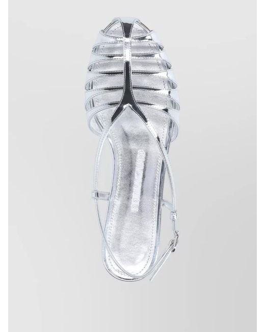 Ferragamo Metallic Leather Sandals