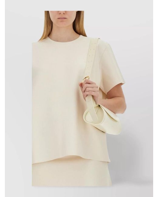 Jil Sander Natural Boxy Fit T-Shirt