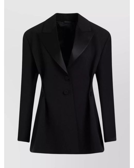 Givenchy Black Virgin Wool Single-Breasted Blazer