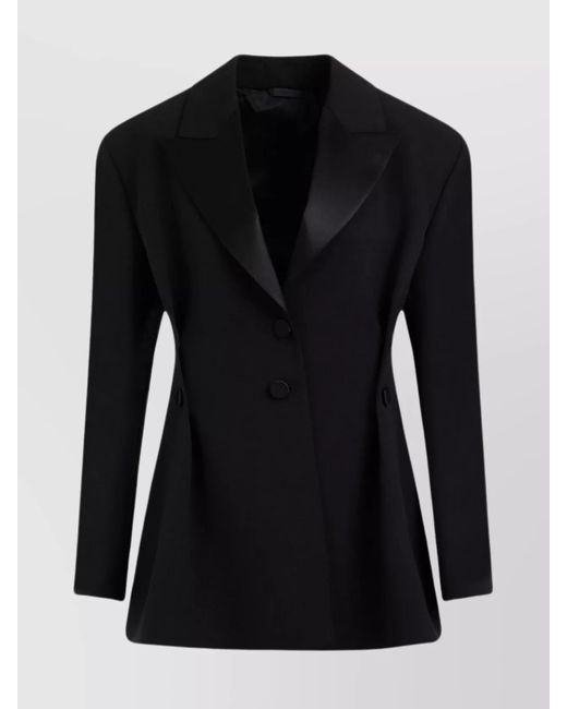 Givenchy Black Virgin Wool Single-Breasted Blazer