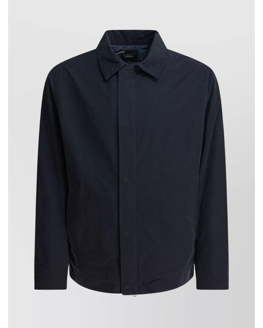 Vince Blue Cotton Jacket for men