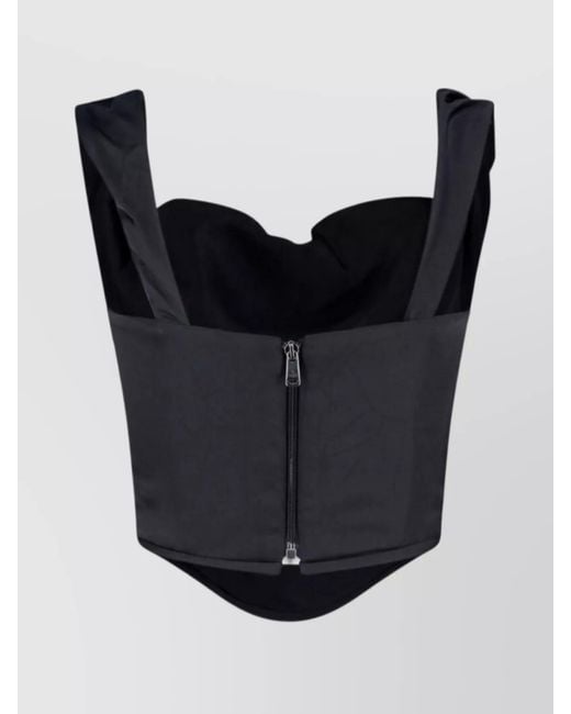 Vivienne Westwood Black Polyester Sleeveless Corset Top