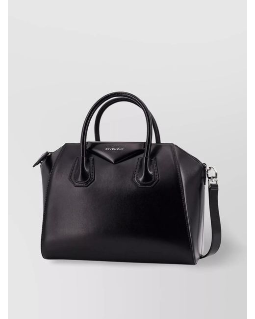 Givenchy Black Antigona Small Leather Shoulder Bag
