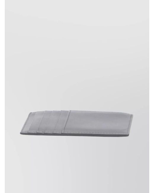 Bottega Veneta Gray Leather Zipped Cardholder