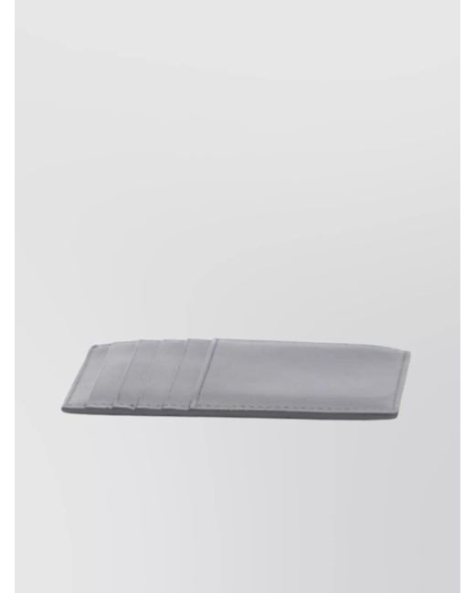 Bottega Veneta Gray Leather Zipped Cardholder