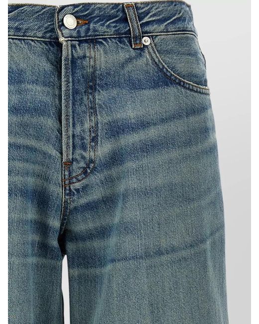 Haikure Blue Bethany Wide Leg Jeans Five Pocket