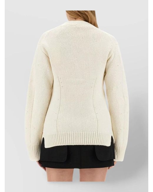 Helmut Lang Black Cashmere Wool Tailored Cardigan