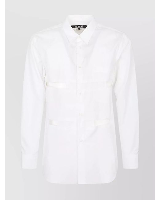 Comme des Garçons White Cotton Long-Sleeve Shirt for men