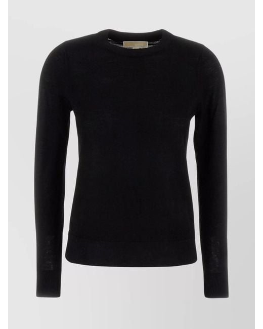Michael Kors Black Ribbed Knit Sweater
