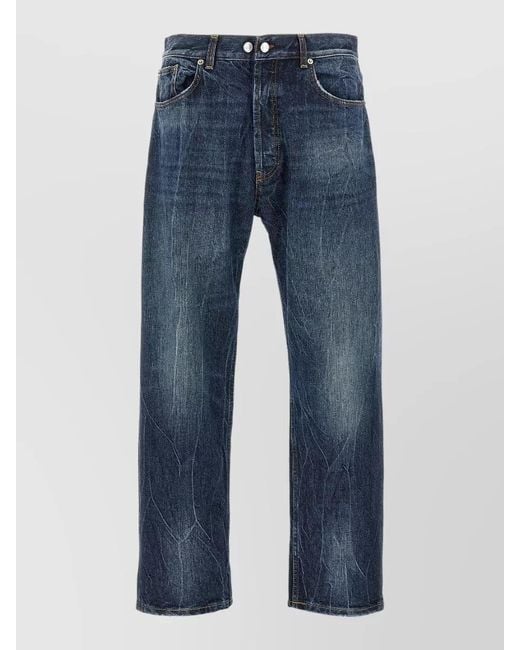 Department 5 Blue Musso Denim Jeans Five Pocket Design for men