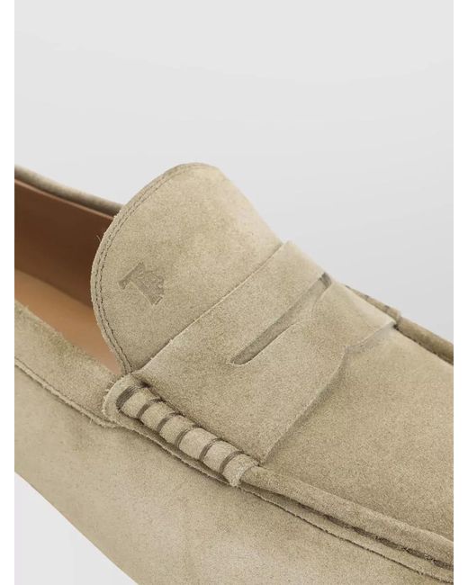 Tod's Natural Suede Leather Loafers for men