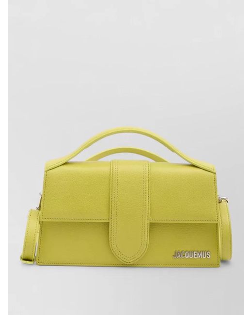 Jacquemus Yellow Grand Bambino Rectangular Leather Shoulder Bag