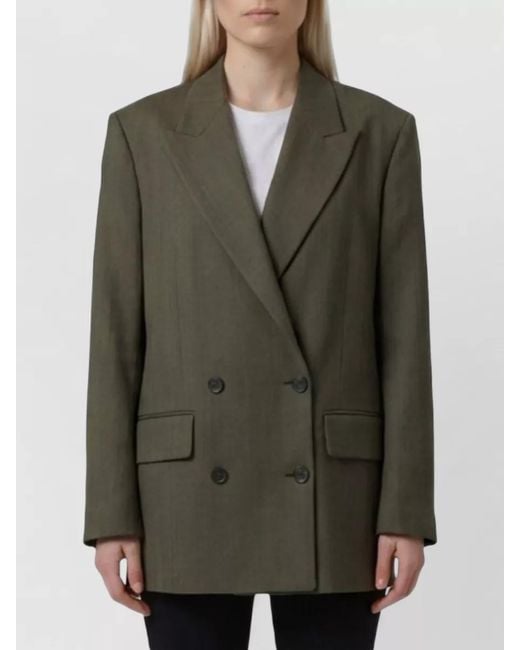 Golden Goose Deluxe Brand Green Double-Breasted Jacket
