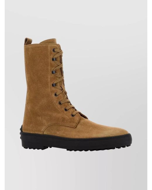 Tod's Brown Suede Ankle Boots