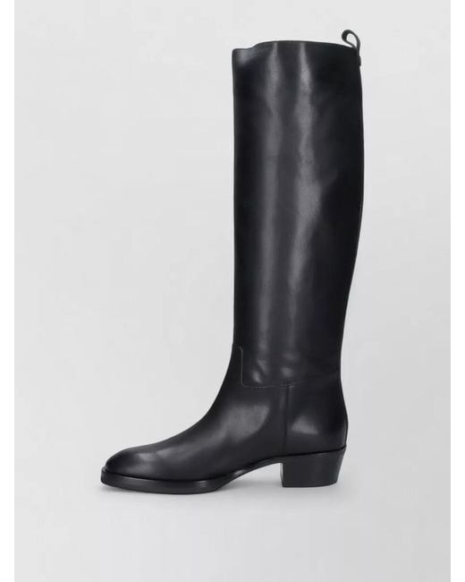 Jimmy Choo Black Leather Ankle Boots