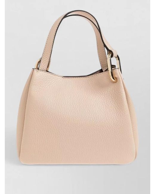 Furla Natural Mini Bag Adjustable Strap Top Handle