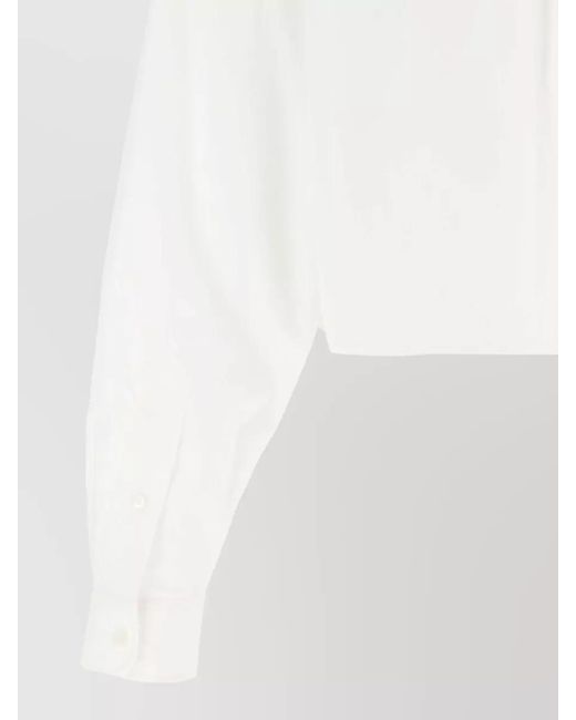 Alexander Wang White Cropped Cotton Shirt