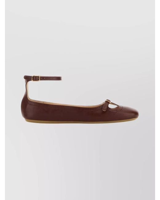 Chloé Multicolor Leather Ballerina Shoes