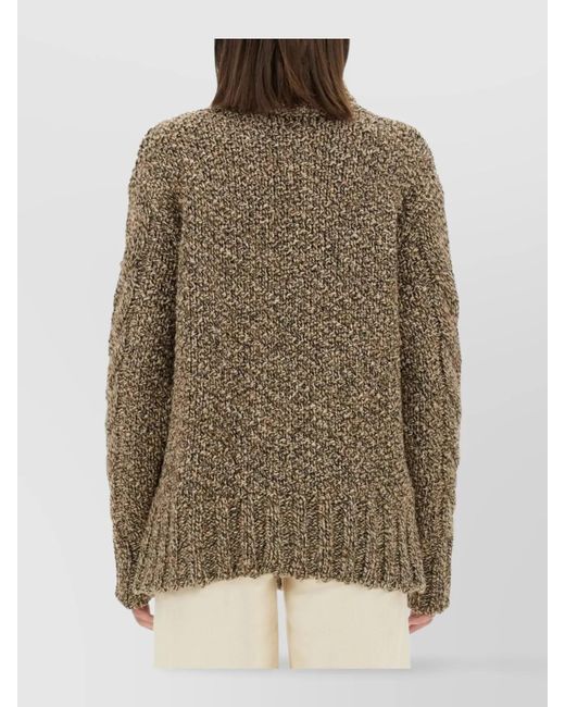 Kiton Natural Camel Hair Oversized Jumper