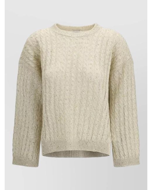Brunello Cucinelli Natural Linen Sweatshirt