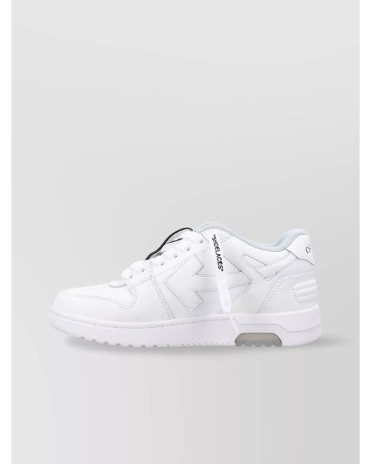 Off-White c/o Virgil Abloh White Leather Low-Top Sneakers