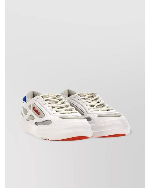 Reebok White Textile Future Club C Sneakers for men