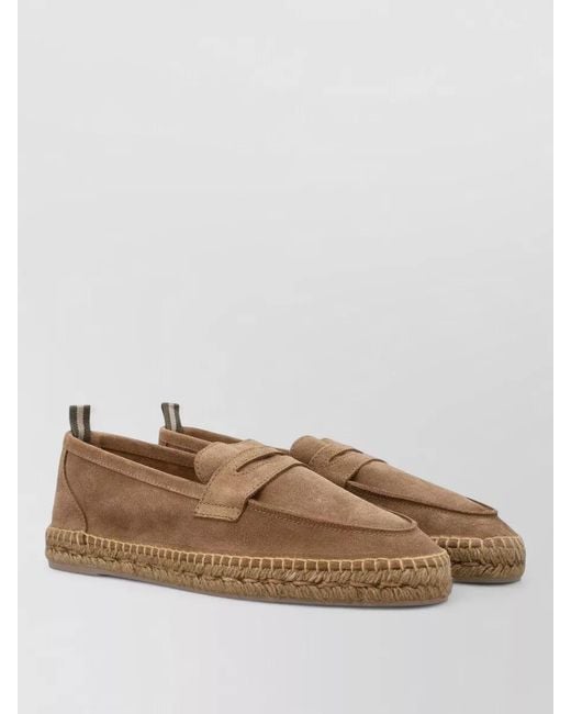 Castaner Brown Nacho Espadrilles Suede Upper Round Toe for men