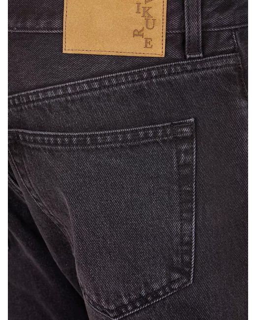 Haikure Blue Mid-Rise Straight-Leg Jeans for men