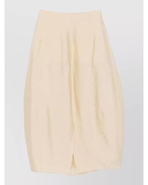 Totême  Natural High Waist Silk Parachute Pocket Skirt