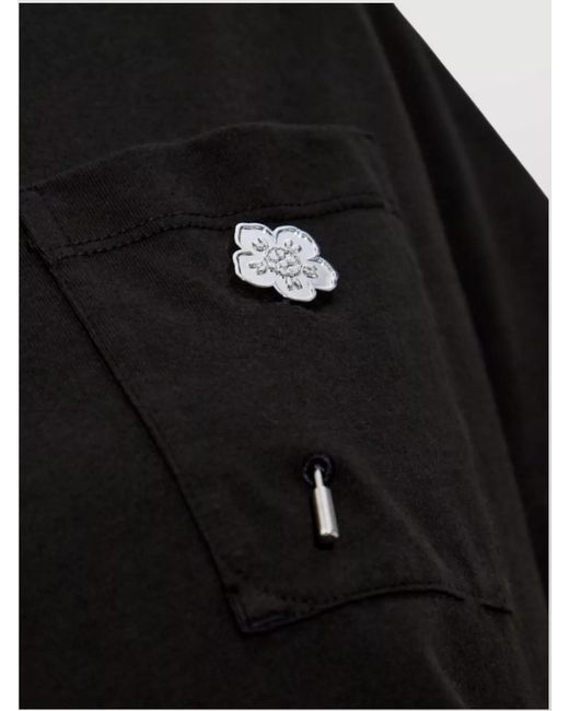 KENZO Black Cotton Crew Neck Short Sleeve T-Shirt