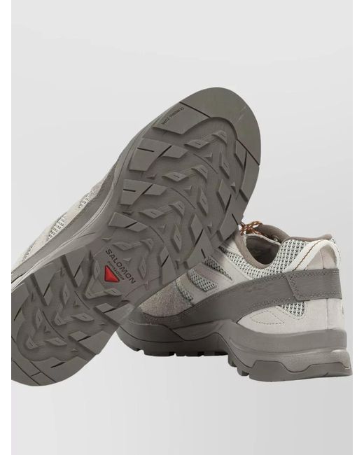 Salomon Gray X-Alp Woven Low-Top Sneakers for men