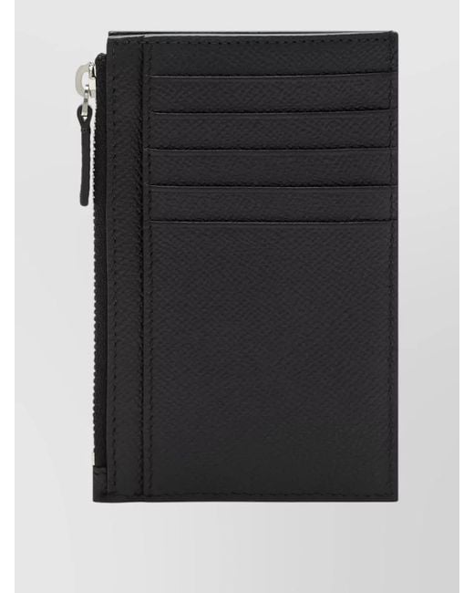Balenciaga Black Travel Leather Passport Holder And Wallet for men