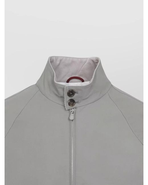 Brunello Cucinelli Gray Cotton Lightweight Jacket for men