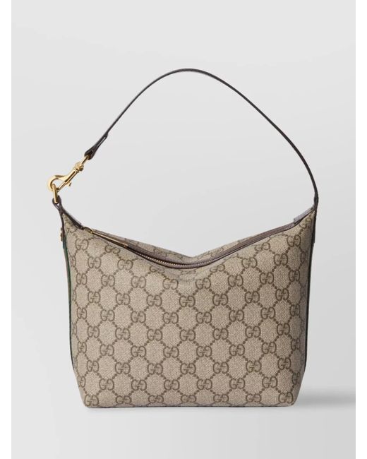 Gucci Natural Small Gg Supreme Canvas Shoulder Bag
