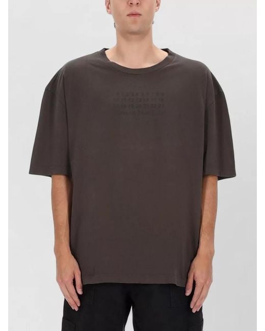 Maison Margiela Gray Multicolour Cotton T-Shirt for men
