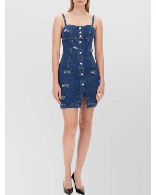 Moschino Blue Denim Mini Dress