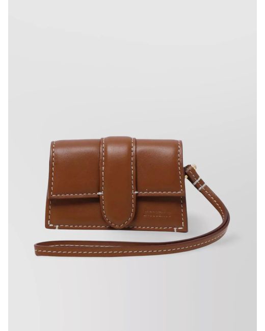 Jacquemus Brown Na Leather Airpods Case